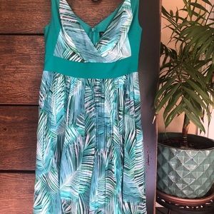 NWT Marciano Guess Turquoise Palm Dress